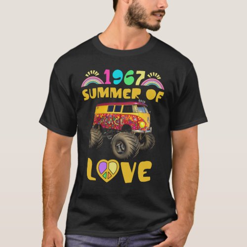 1967 Summer of Love Retro Tees Vintage Sixties Hip