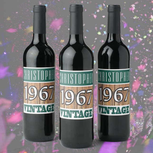 1967 Year of Birth Wine Label (Creator Uploaded)