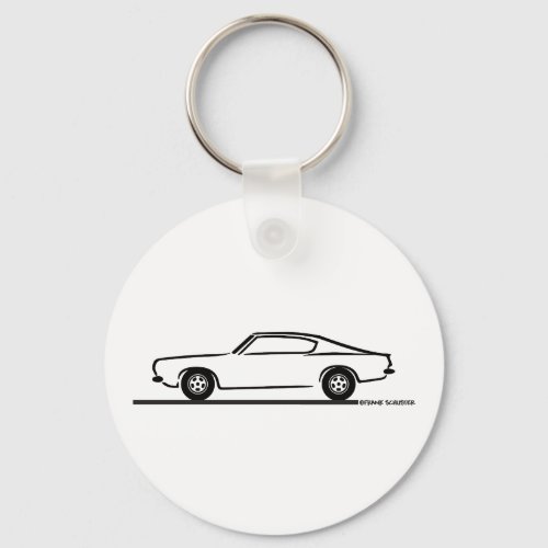 1968 1969 Plymouth Barracuda Keychain