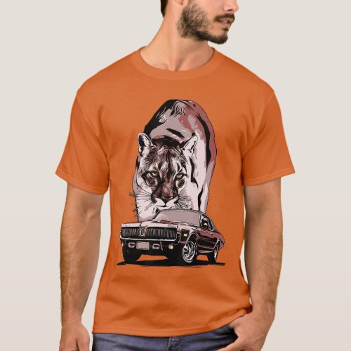 1968 67 68 69 Mercury Classic Cougar Vinatge Cars  T-Shirt
