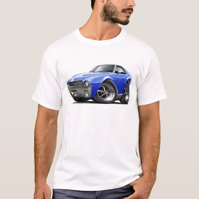 1968-69 AMX Blue-White Car T-Shirt (Front)