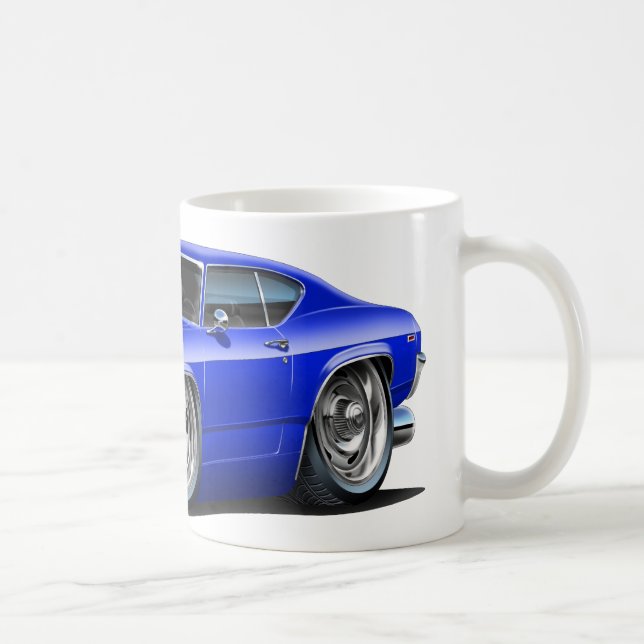 1968-69 Chevelle Blue-Black Car Coffee Mug (Right)