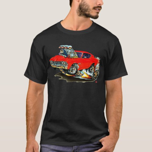 1968_69 Chevelle Red Car T_Shirt