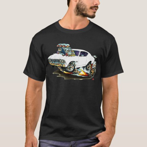 1968_69 Chevelle White Car T_Shirt