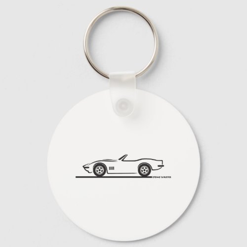 1968_69 Corvette Convertible Keychain