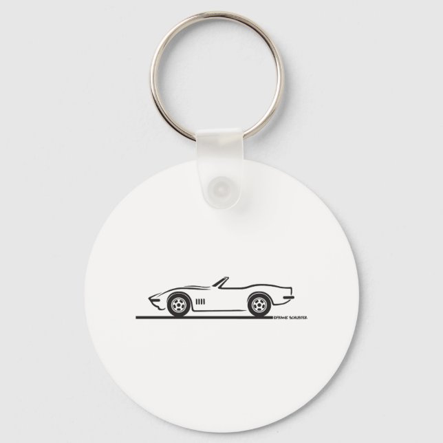 1968-69 Corvette Convertible Keychain (Front)