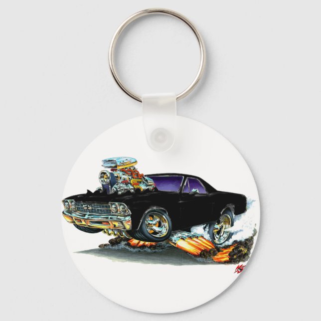 1968-69 El Camino Black Truck Keychain (Front)