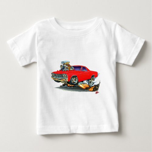 1968_69 El Camino Red Truck Baby T_Shirt