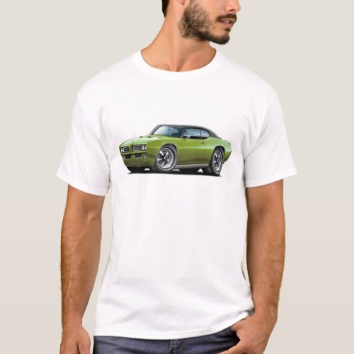 1968_69 GTO Green_Black Top Car