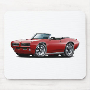 1968-69 GTO Maroon Convertible Mouse Pad