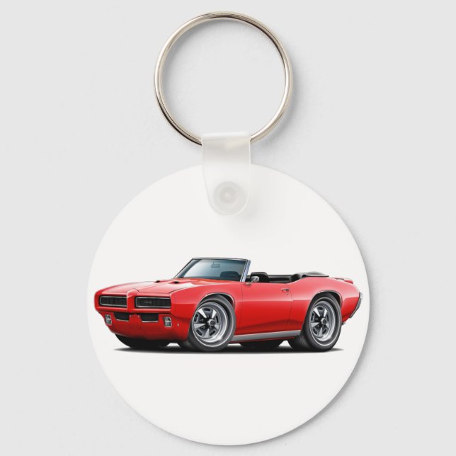 1968-69 GTO Red Convertible Keychain (Front)