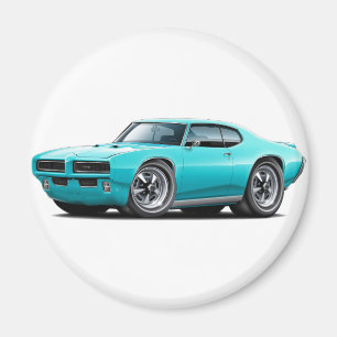 1968-69 GTO Turquoise Car Magnet