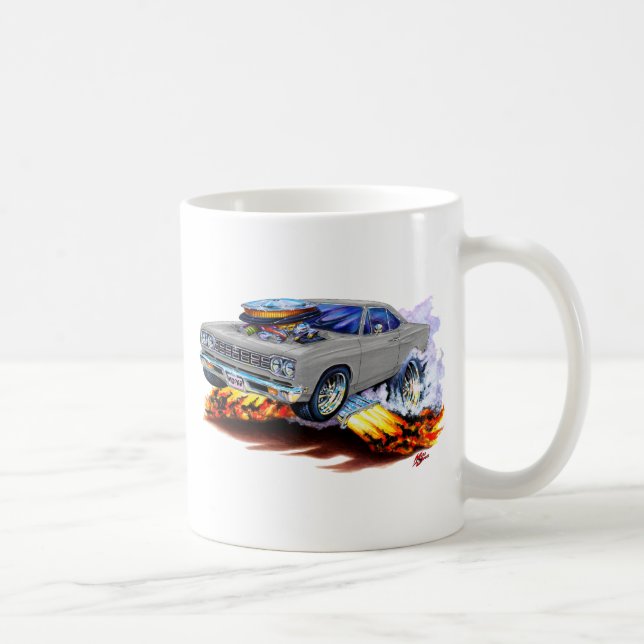 1968-69 Roadrunner Grey Car Coffee Mug (Right)