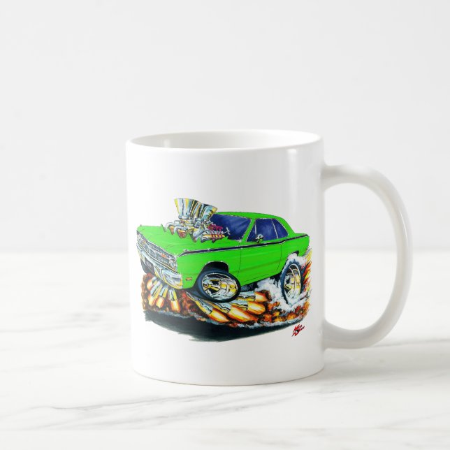 1968-71 Dodge Dart Lime Car Coffee Mug (Right)