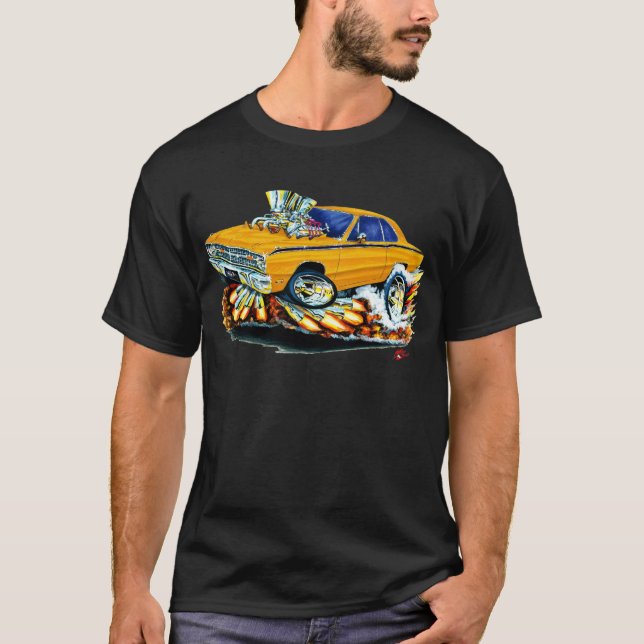 1968-71 Dodge Dart Orange Car T-Shirt (Front)