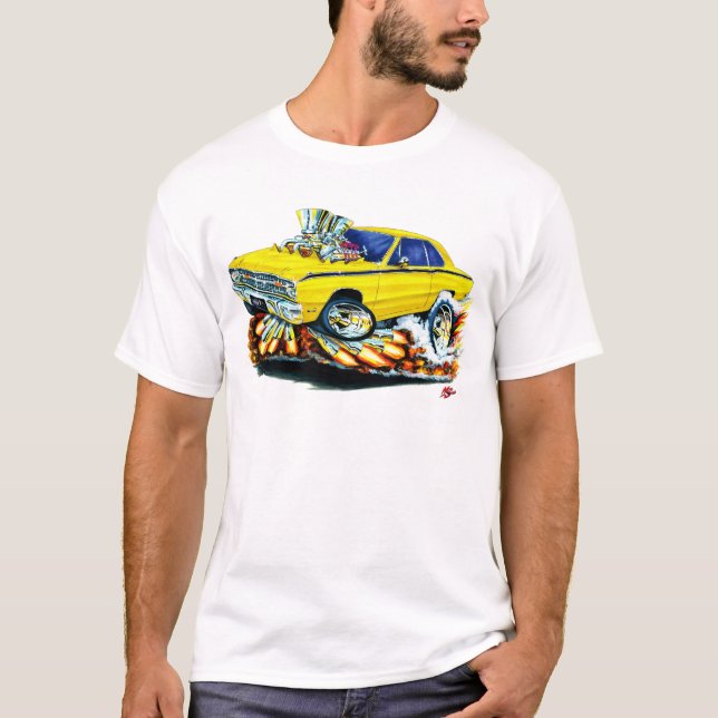 1968-71 Dodge Dart Yellow Car T-Shirt (Front)
