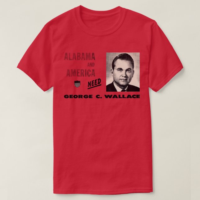 1968 America Needs George Wallace TShirt (Design Front)