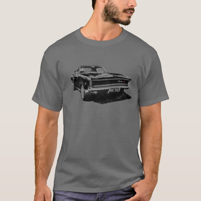1968 Bullitt Charger RDR 838 T-Shirt (Front)