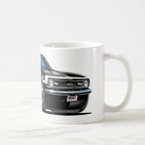 1968 Camaro Black-White Car Coffee Mug