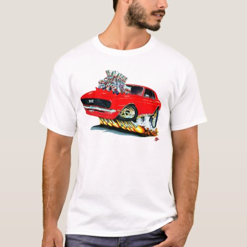 1968 Camaro Red Car T_Shirt