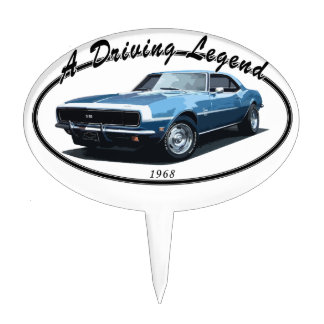 1968 CAMARO SS BLACK CAKE TOPPER