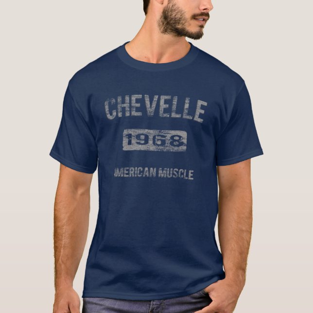 1968 Chevelle American Muscle v2 T-Shirt (Front)