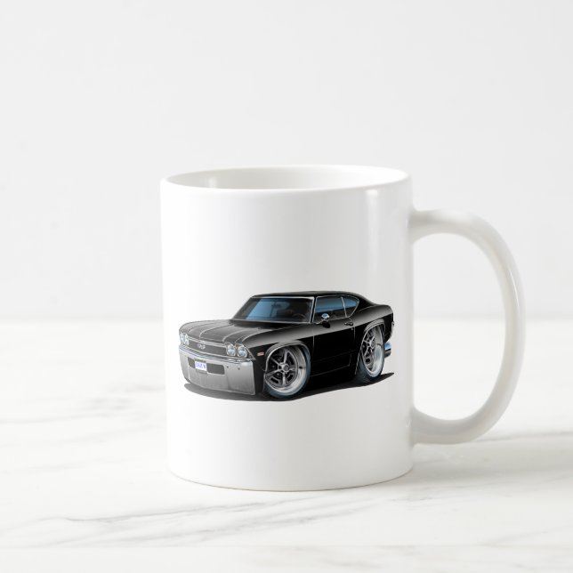 1968 Chevelle Black Car Coffee Mug (Right)