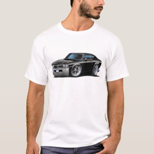 1968 Chevelle Black Car T_Shirt