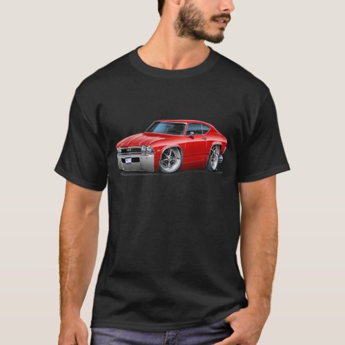 1968 Chevelle Red Car T_Shirt