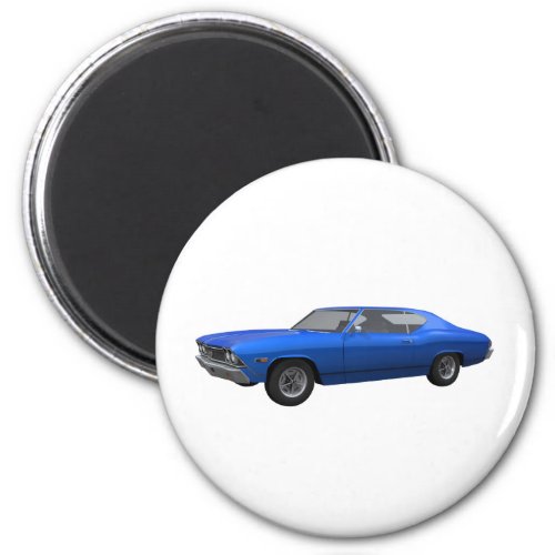 1968 Chevelle SS Blue Finish Magnet