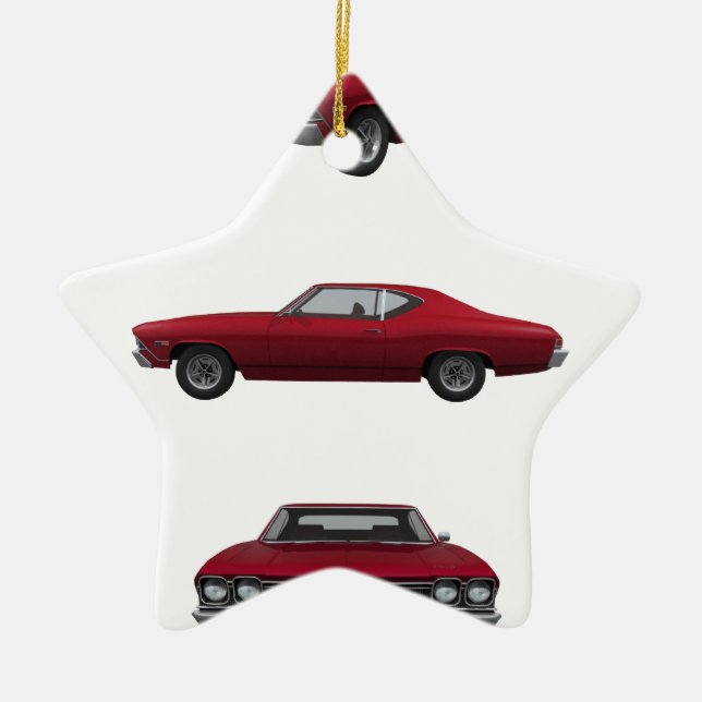 1968 Chevelle SS: Ceramic Ornament (Front)