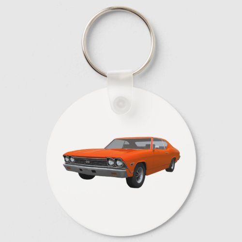 1968 Chevelle SS: Orange Finish Keychain