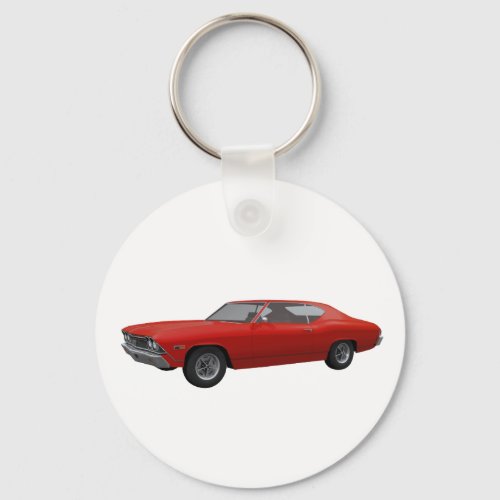 1968 Chevelle SS: Red Finish Keychain