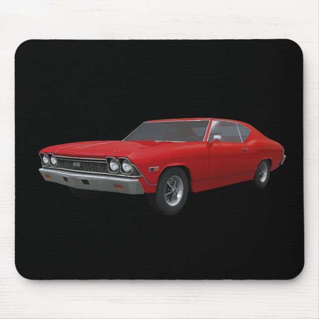 1968 Chevelle SS: Red Finish: Mousepad (Front)