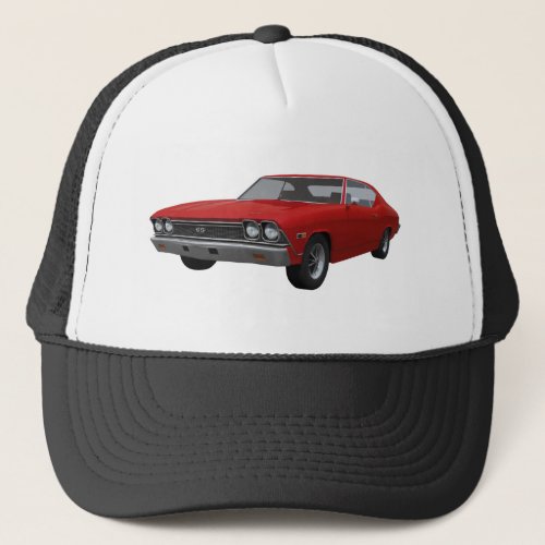 1968 Chevelle SS: Red Finish Trucker Hat