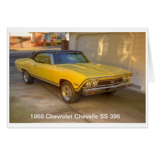 1968 CHEVROLET CHEVELLE SS 396 CARDS (Front Horizontal)