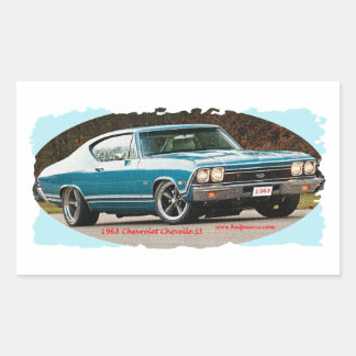 1968_Chevrolet_Chevelle_SS Rectangular Sticker