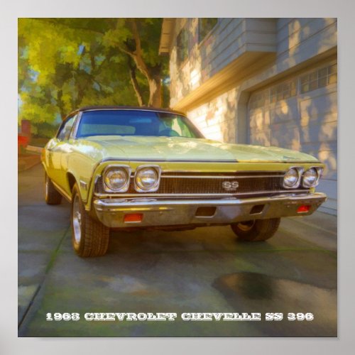 1968 CHEVY CHEVELLE SS 396 POSTER