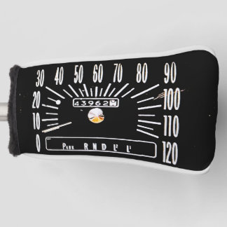 1968 Classic Car Speedometer Golf Head Cover