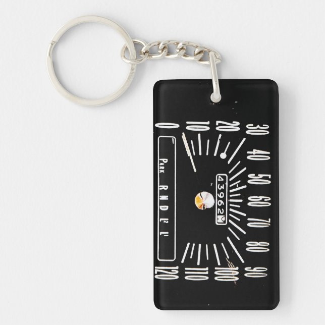1968 Classic Car Speedometer Keychain (Front)