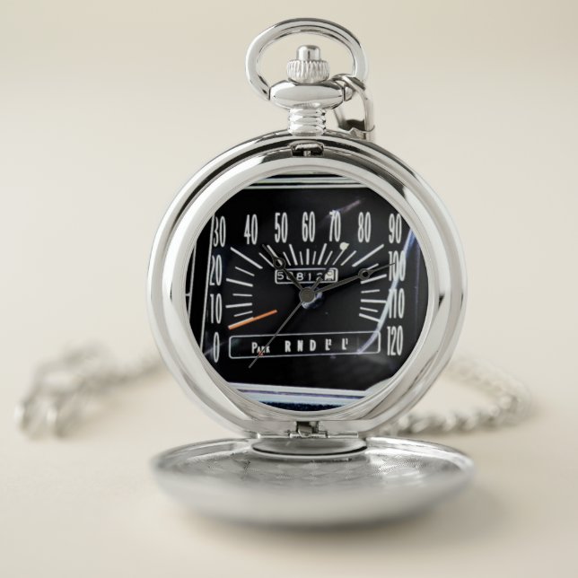 1968 Classic Car Speedometer Pocket Watch (Inside)