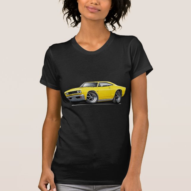 1968 Coronet RT Yellow Car T-Shirt (Front)