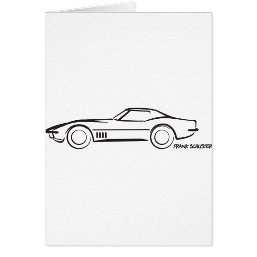 1968 Corvette Hardtop BLK Cards (Front)