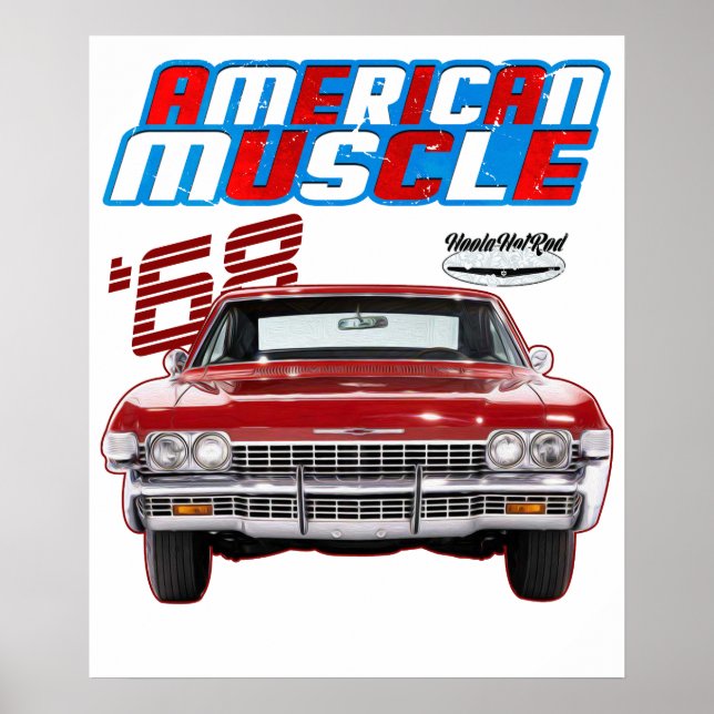 1968 Fastback,pony car,Hotrod,Drag Car,Oldtimer,cl Poster (Front)
