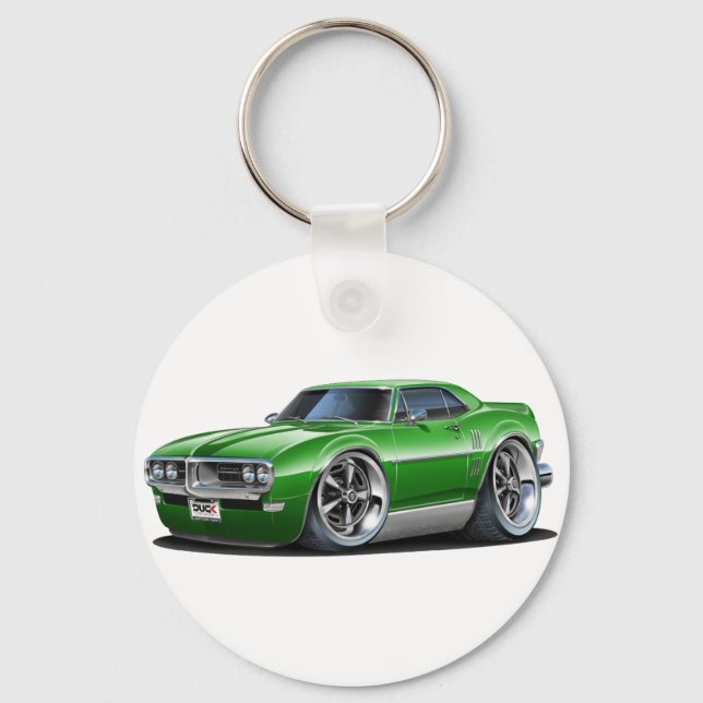 1968 Firebird Green Car Keychain (Front)