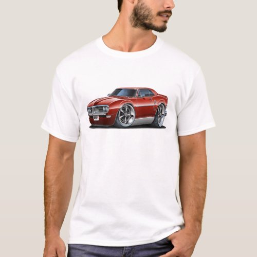1968 Firebird Maroon Car T_Shirt