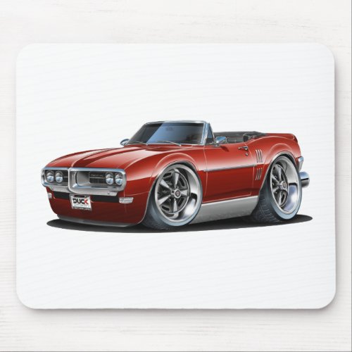 1968 Firebird Maroon Convertible Mouse Pad