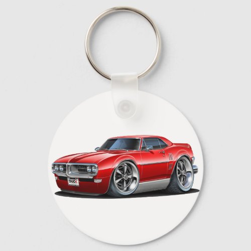 1968 Firebird Red Car Keychain