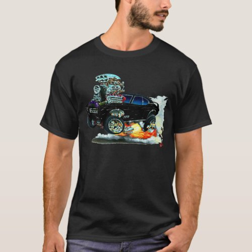 1968 GTO Black Car T_Shirt