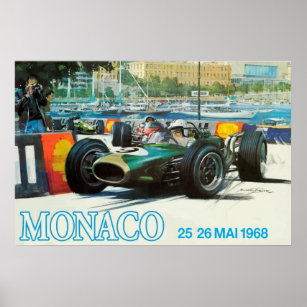1968 Monaco Grand Prix Poster (Print up to 60"!)